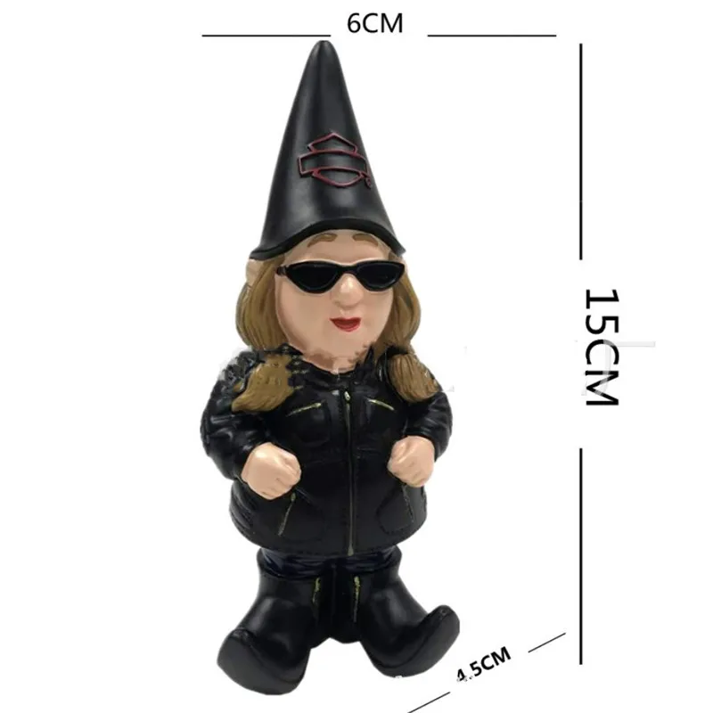 Locomotive Dwarf Drunk Biker Gnomes Bikini Fairy Garden Courtyard Crafts Statue Miniature Landscape Flowerpot Ornament