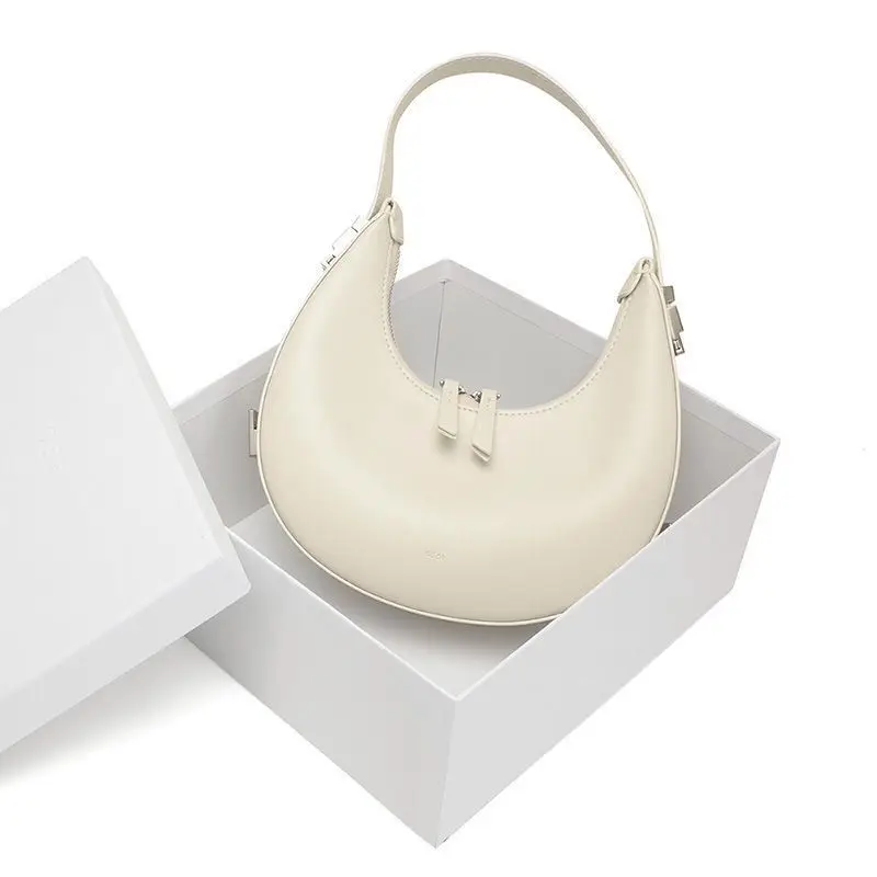 Korean explosion of niche design osoi bag crescent bag purses and handbags  genuine leather handbag women women bag