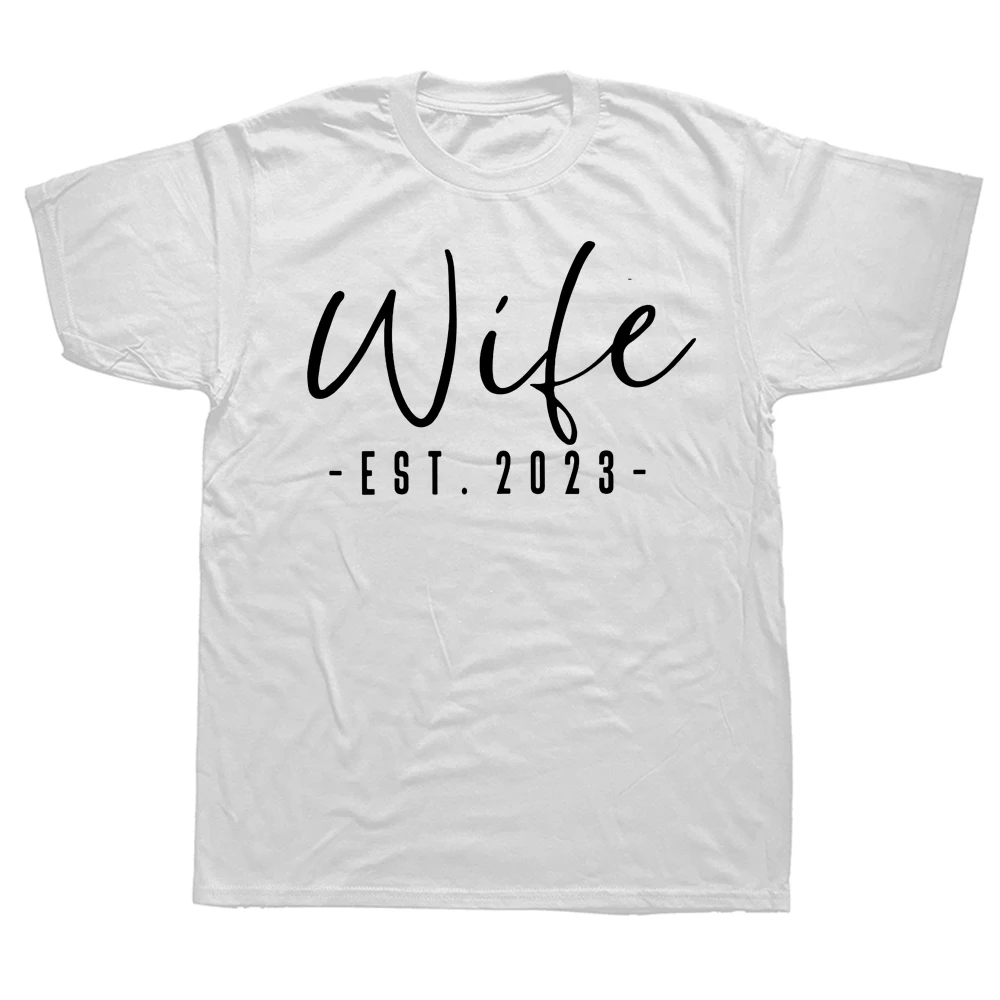 Camisetas de manga corta para parejas recién casadas, estilo veraniego, para regalar en cumpleaños, para parejas recién casadas, para el día de la boda ..._voghion.com