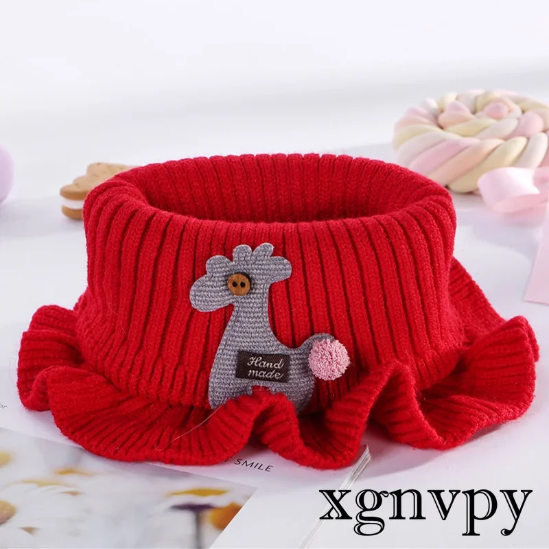 Baby Scarf Wool Scarf 6 Colors Wool Knit Baby Neck Winter Children's Casual Neck Wrap for Boys and Girls Scarf Thermal Wrap