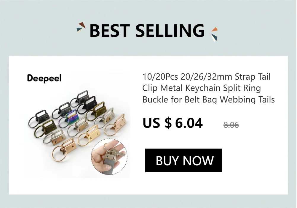 10/20Pcs 20-38mm Metal Belt Tail Clip Webbing End Buckle Handbag Strap Tails Stopper for Bag Clothes DIY Hardware Accessories