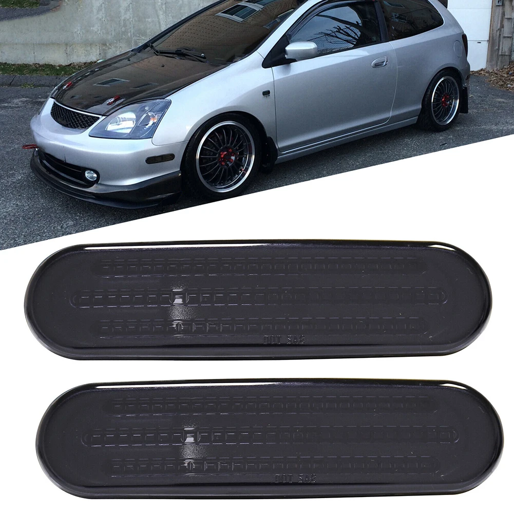 

2x Smoke Bumper Side Marker Light Smoke Lens For Honda Civic Si EP3 Hatchback 3DR 2002~2005 Without Bulb Car Accessories
