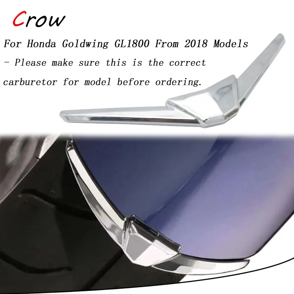 

For Honda Goldwing 1800 GL1800 F6B Gold wing GL 1800 2018 2019 2020 2021 Chrome Motorcycle Front Rear Fender Tip Trim Case