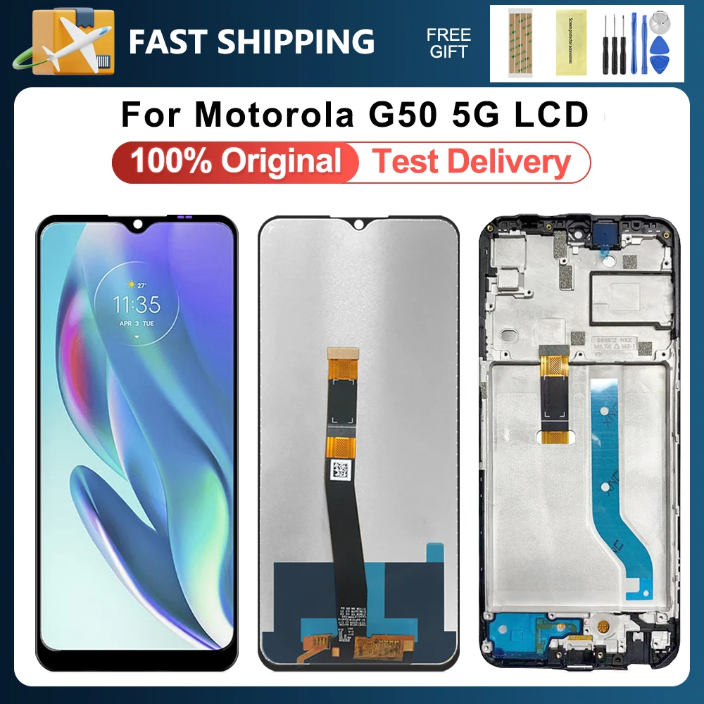 

G50 5G 6.5" Original Display For Motorola Moto G50 5G XT2149-1 LCD Display Touch Screen Digitizer Assembly Replacement Parts