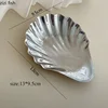 304 Stainless Steel Shell Plate Metal Cheese Plate Dessert Dish Jewelry Storage Plate Decorative Dish Featured Tableware 5