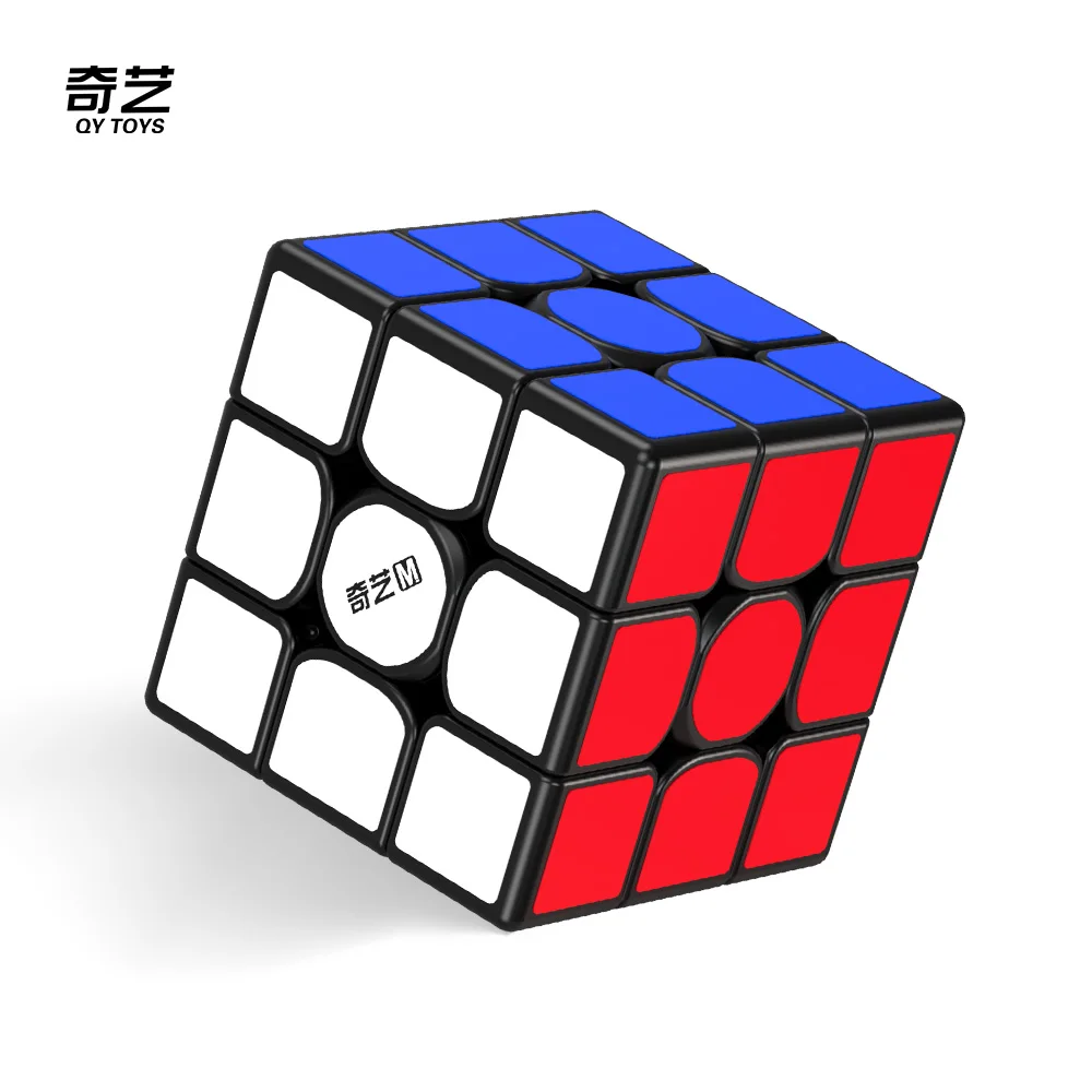 [JudyCube] Qiyi Warrior M Biack 3X3 마그네틱 매직 스피드 큐브 스티커리스 피젯 토이 Qiyi Warrior 블랙 큐보 마기코
