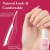 500Pcs Clear Stiletto Nail Tips with Nail Glue Gel for Fake Nails , Press on Nails , Adhesive Super Bond For Acrylic Nails Tips 3