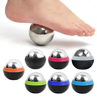 Stainless Steel Cold Massage Roller Cold&Heat Relief Massage Ball Deep Tissue 1