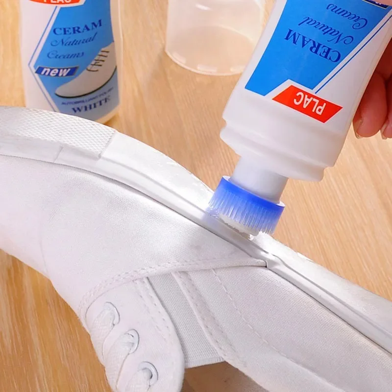 1pc White Shoes Cleaner Whiten Refreshed Polish Cleaning Tool for Casual Leather Shoe Sneakers TB Shoe Brushes Cleaning Tool