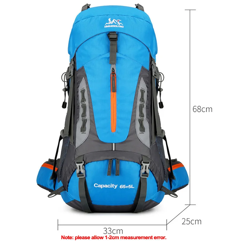 70L Camping Backpack Travel Bag Climbing Men Women Hiking Trekking Bag Outdoor Mountaineering Sports Bags Hydration Luggage Pack 6