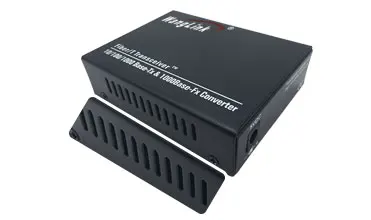 Wanglink  Ethernet Fiber Switch 1.25G SFP Fiber Port + 2x10/100/1000Mbps UTP Port Fiber Converter Media Converter with Power