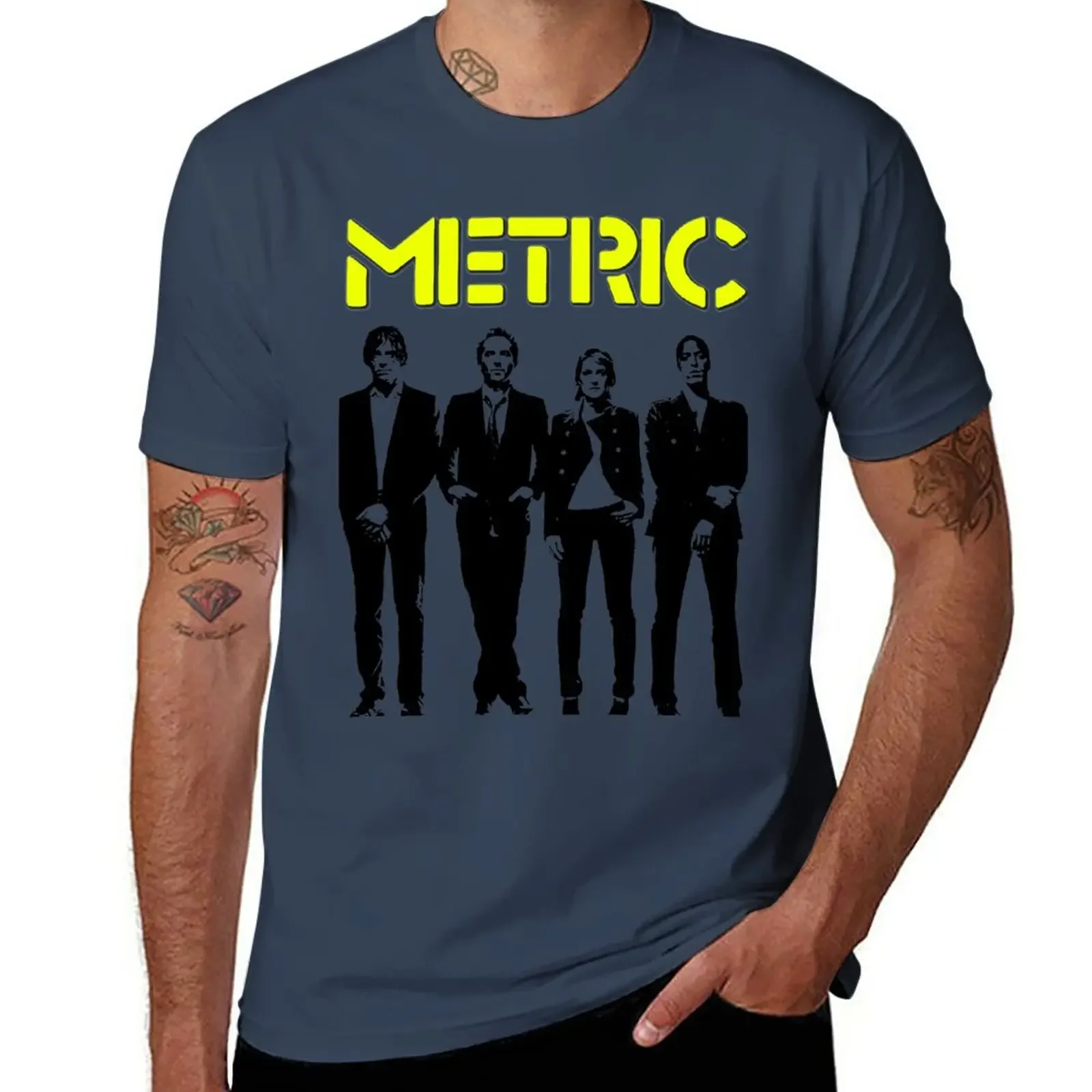 

Metric T-Shirt hippie clothes sports fans t shirts for men cotton