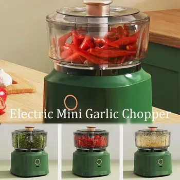 USB Rechargeable Mini Garlic Chopper Electric Food Processor Powerful Vegetable Crusher Wireless Blender For Ginger Chili Meat 1