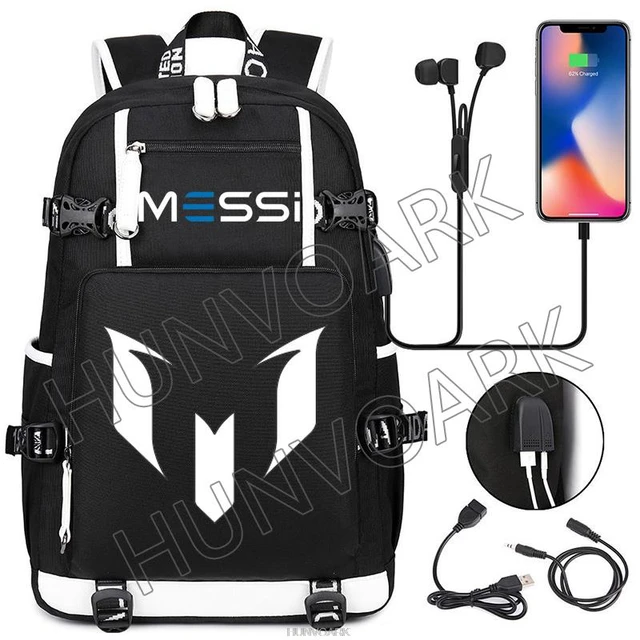 Mochila Escolar Unisexo Ordenador Portátil Mochila Fútbol