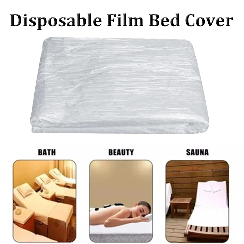 

Disposable Transparent Couch Cover Bedspread SPA Massage Treatment Table Sheets Beauty Bed Waterproof Film Table Cover 100pcs