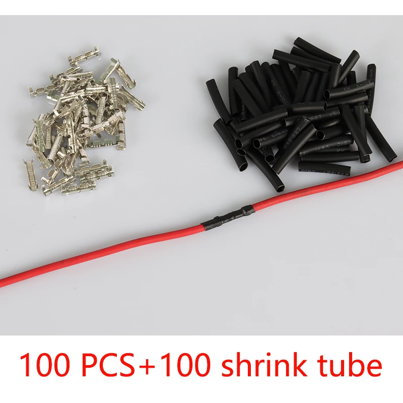 100 Pcs Silver-Tube
