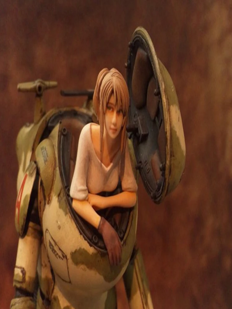 1/20 modern Female Pilot with Cockpit toy Resin Model Miniature Kit figure Unassembly Unpainted