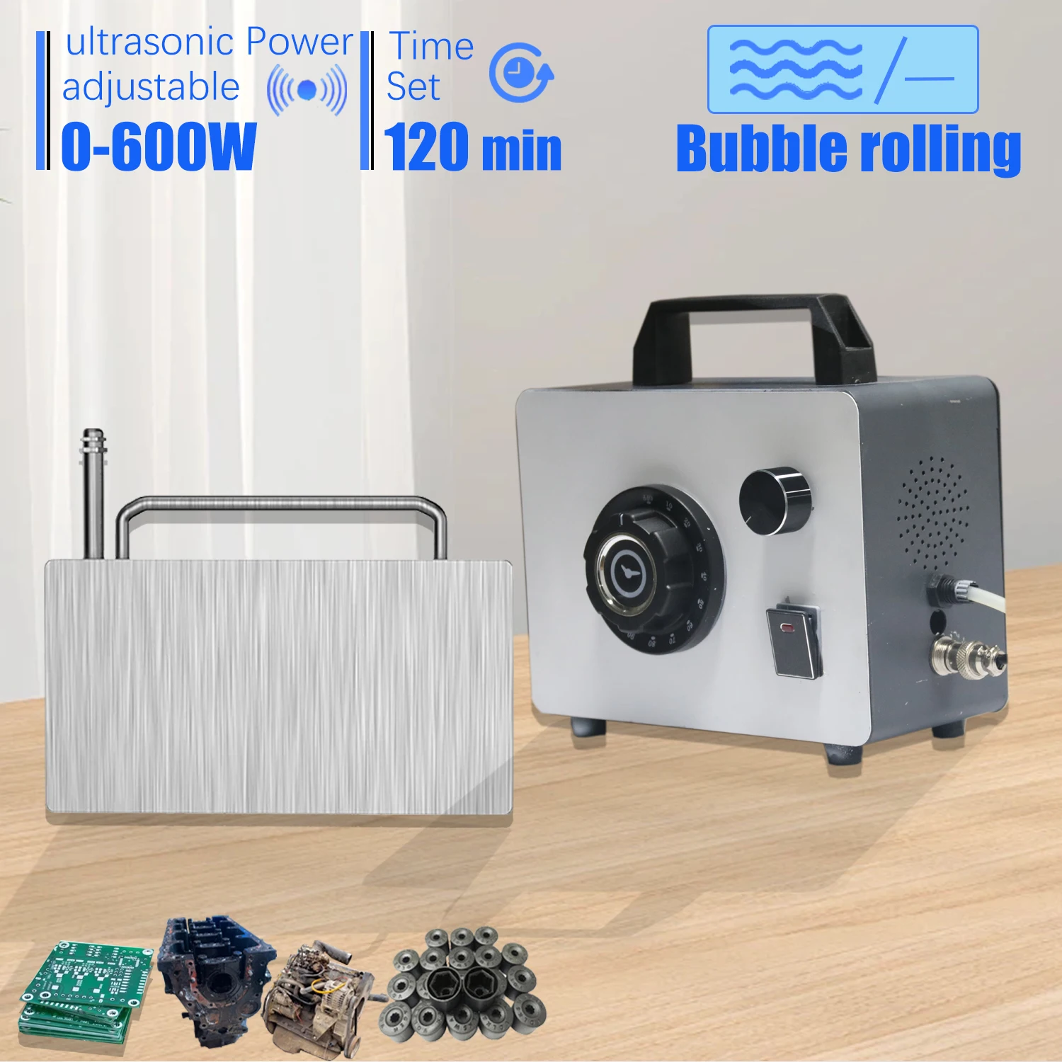 Ultrasonic cleaning machine industrial hardware mold degreasing and rust removal laboratory circuit board bubbling and rinsing