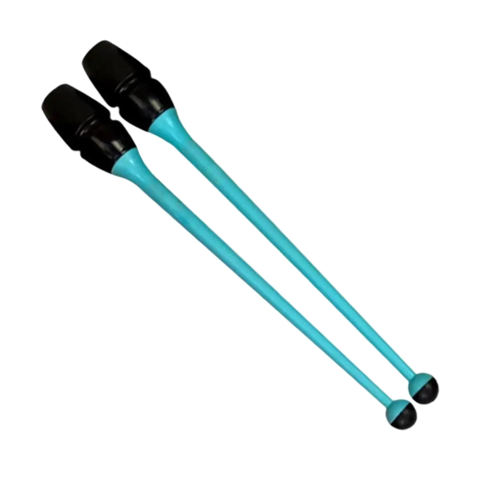 2x Gymnastics Sticks,Rubber,Tool,41cm Length Twirling Artistic Exercise Dance Gymnastics Training Equipment Connectable Rhytmic