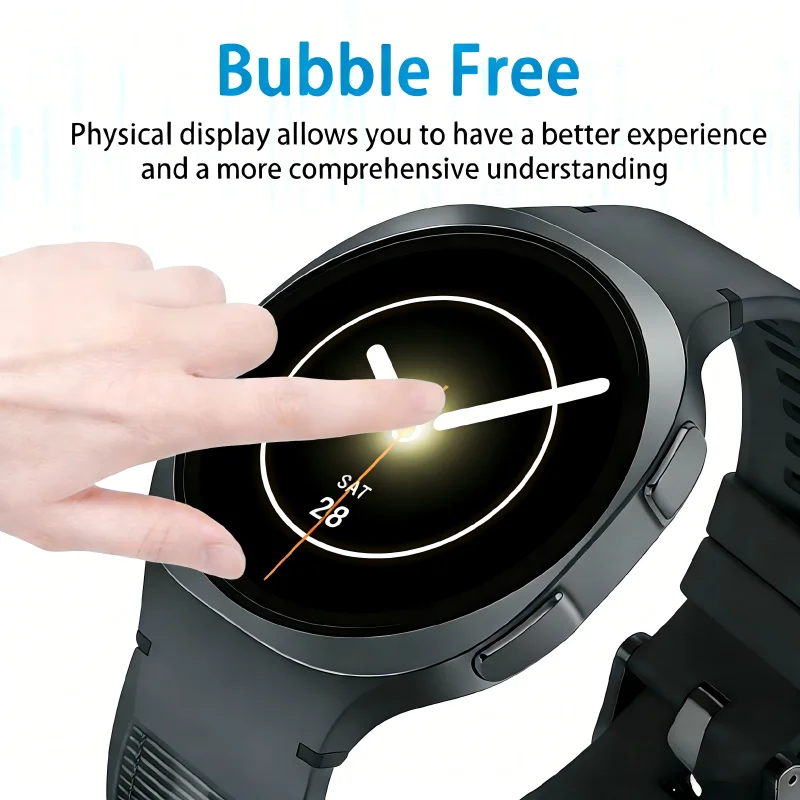 삼성 갤럭시 8 클래식 7 6 5 4 40MM 44MM 화면 보호 필름 액세서리와 호환되는 강화 유리