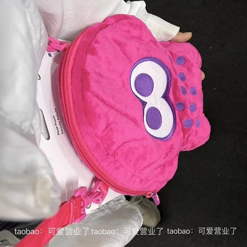 Japan Game Splatoon Jet Fighters 3 Periferiche Hori Squid Peluche Bag Crossbody Bag Organizer Fluffy Cute Gift Articoli Squisiti