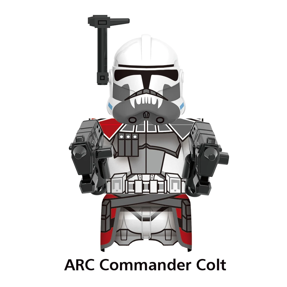 Disney Brand Clone Troopers The Bad Batch Colt Havoc Building Blocks Commander Howzer Blitz Bricks Grey Elite Squad Troopers Toy