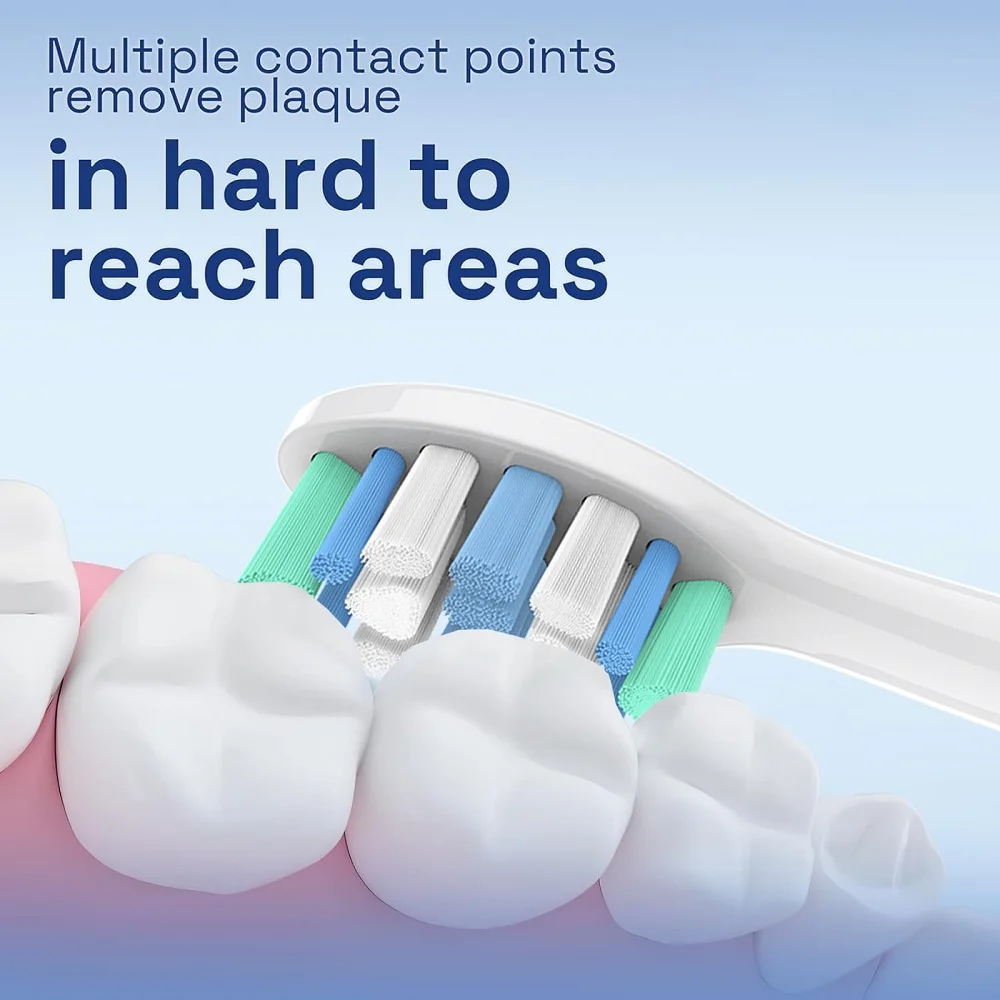 4 8 12 20 Pcs Replacement Brush Heads Compatible with Philips Sonicare Electric Toothbrush, Medium Soft Toothbrushes Head Refill