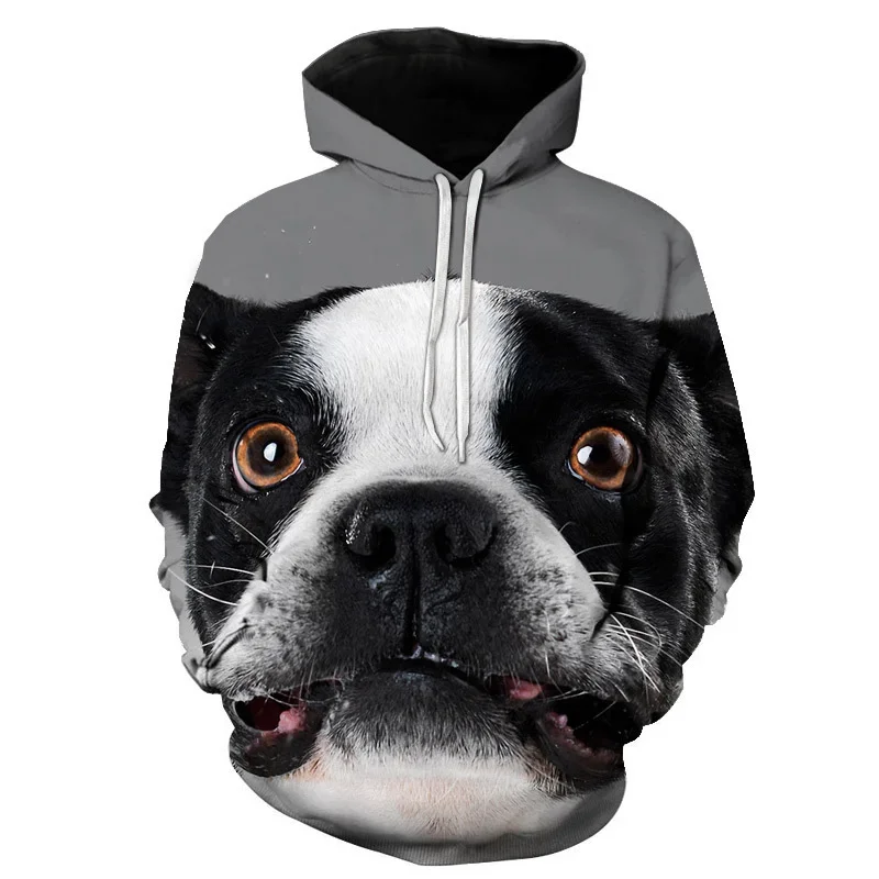 

Spring and Autumn New Men's and Women's Hoodie Fashion Hot Casual Shirt Sweatshirt 3D Printed Bulldog Harajuku Long Sleeve Tops