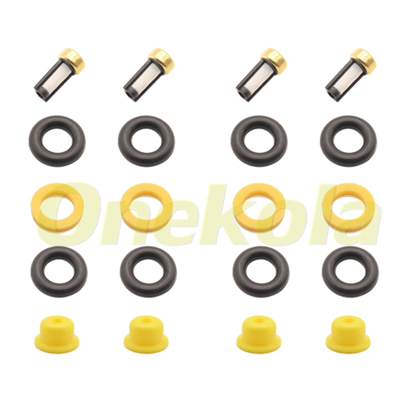 Fuel Injector Service Repair Kit Filters Orings Seals Grommets for 0280150702 Alfa Romeo LANCIA 147 155 156 164 2.0T 2.5 3.0 V6
