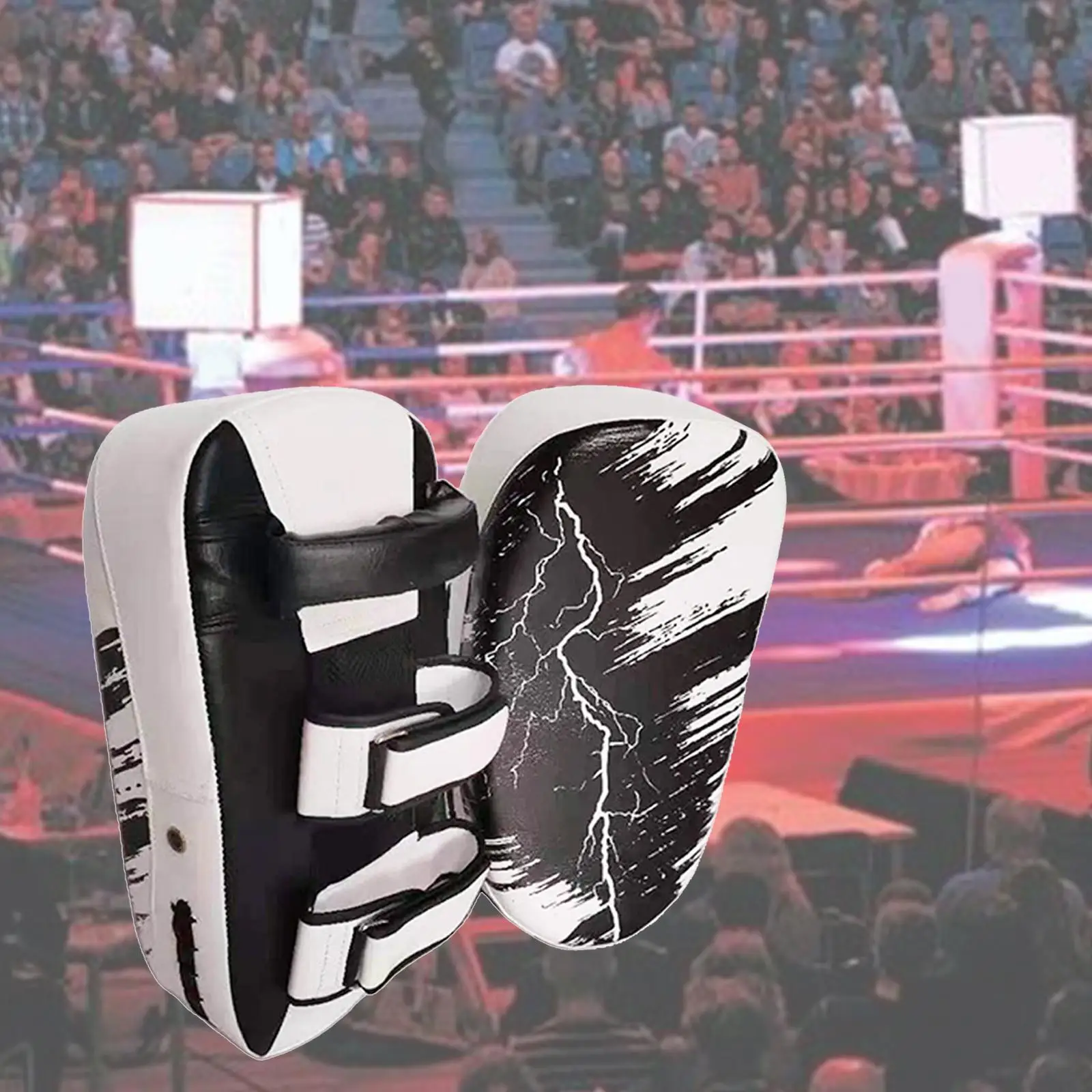 Boxing Target Boxing Pad Kick Boxing Strike Curved Pad MMA Focus Muay Thai Punch Mitts Leather Practicing Hand Pad Taekwondo Exercise