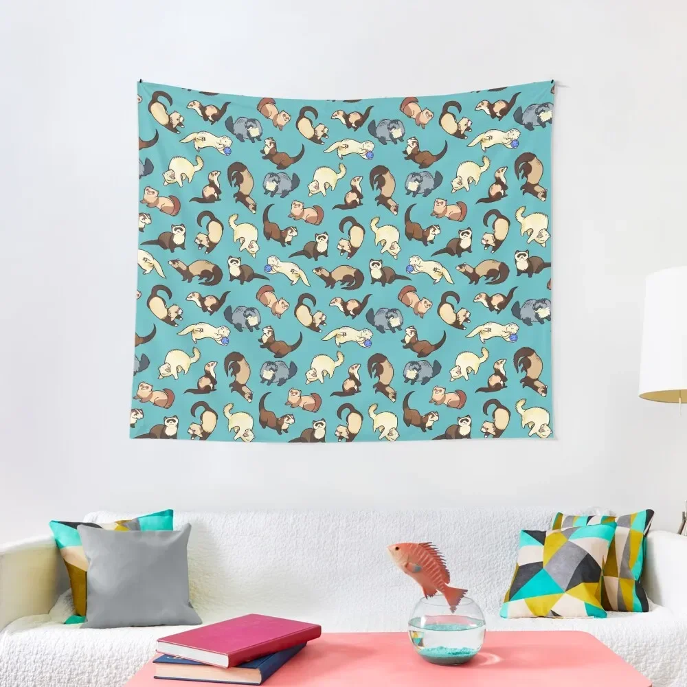 

cat snakes in blue Tapestry Home Decorating Mushroom Tapestry