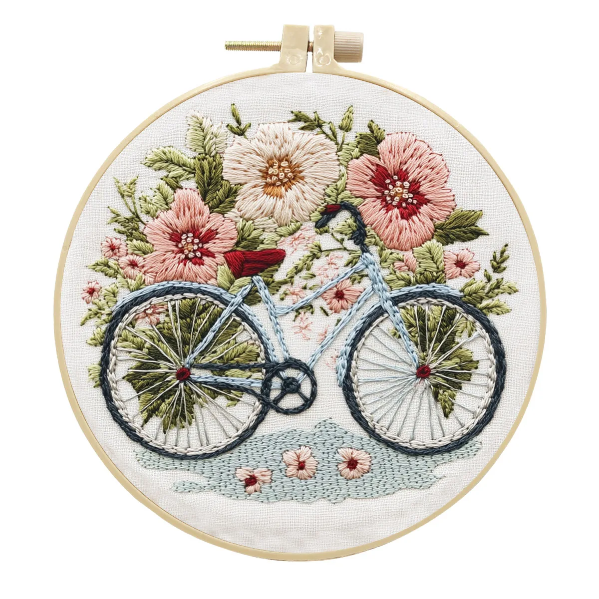 Bike & Flower Embroidery Kit 4