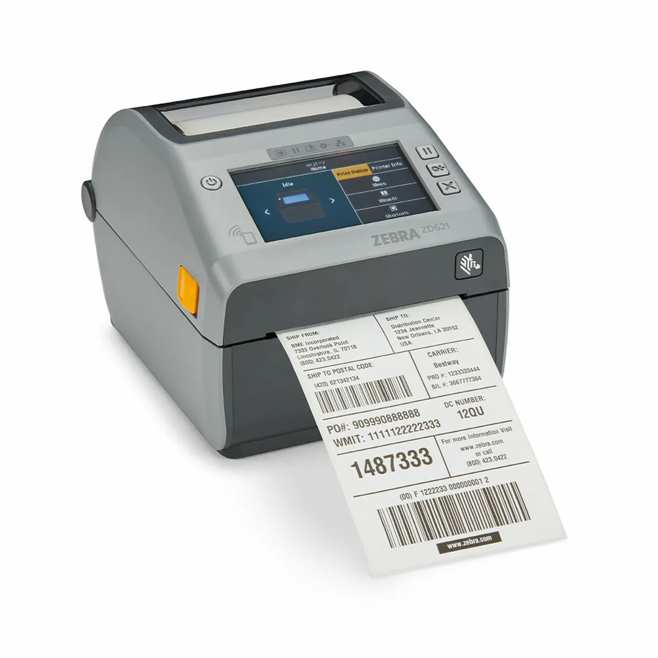 

Zd621 термотрансферный и прямой Термопринтер для печати этикеток Zebra 203dpi 221 мм Д X 177 мм Ш X 151 мм в H CN;JIA 1,6 кг