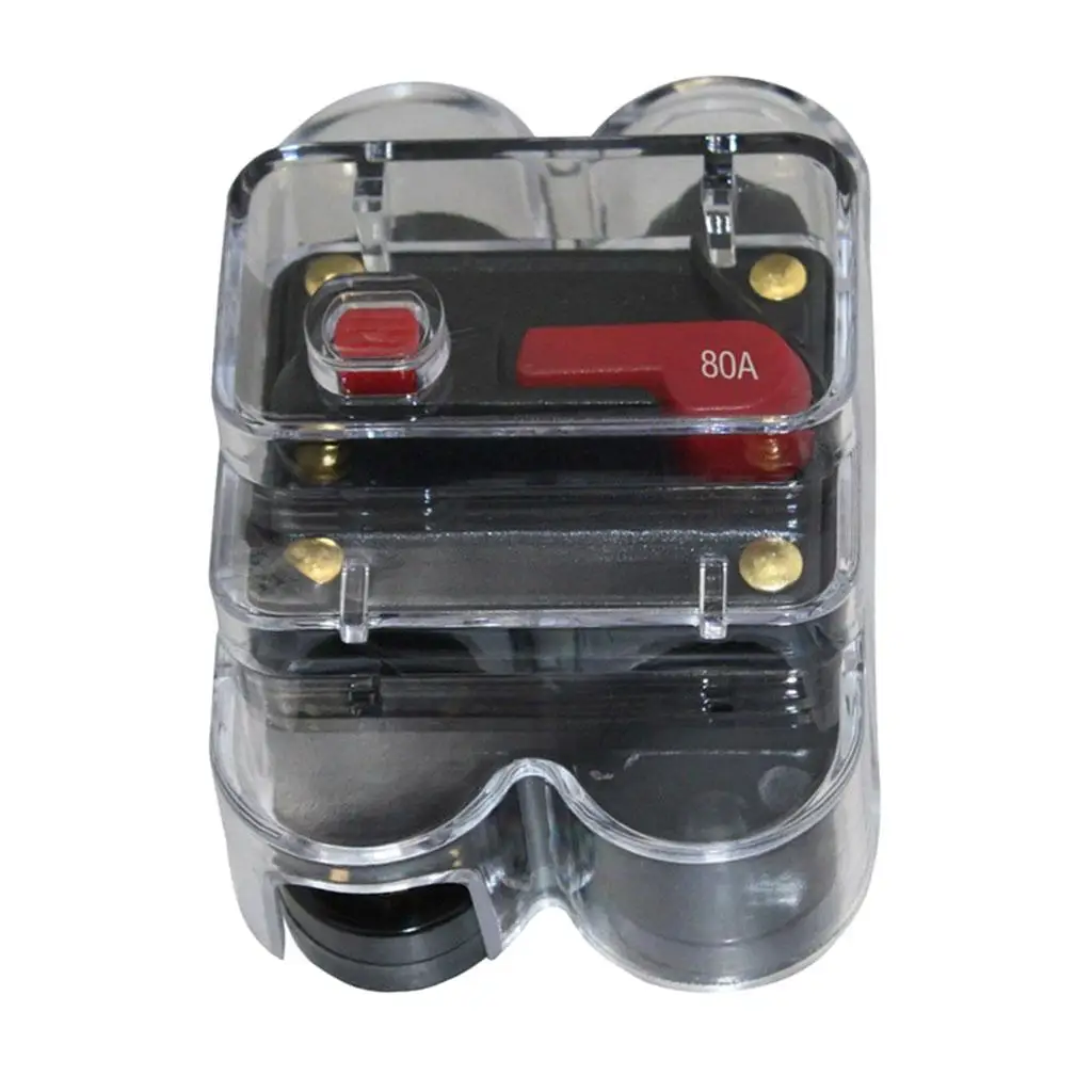 12V-24V DC Circuit Breaker Motor Auto Car Marine Boat Bike Stereo Audio Inline Fuse Inverter Waterproof with Manual Reset