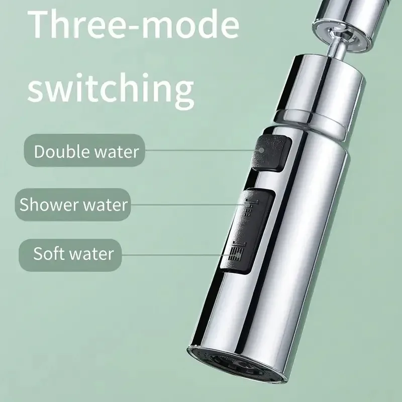 Kitchen Taps Splashproof Head Spout Faucet Extender Universal Bubbler Connector