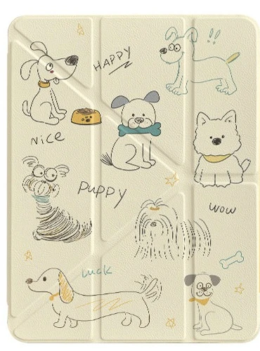 Star & Cartoon Animals Foldable Tablet Case