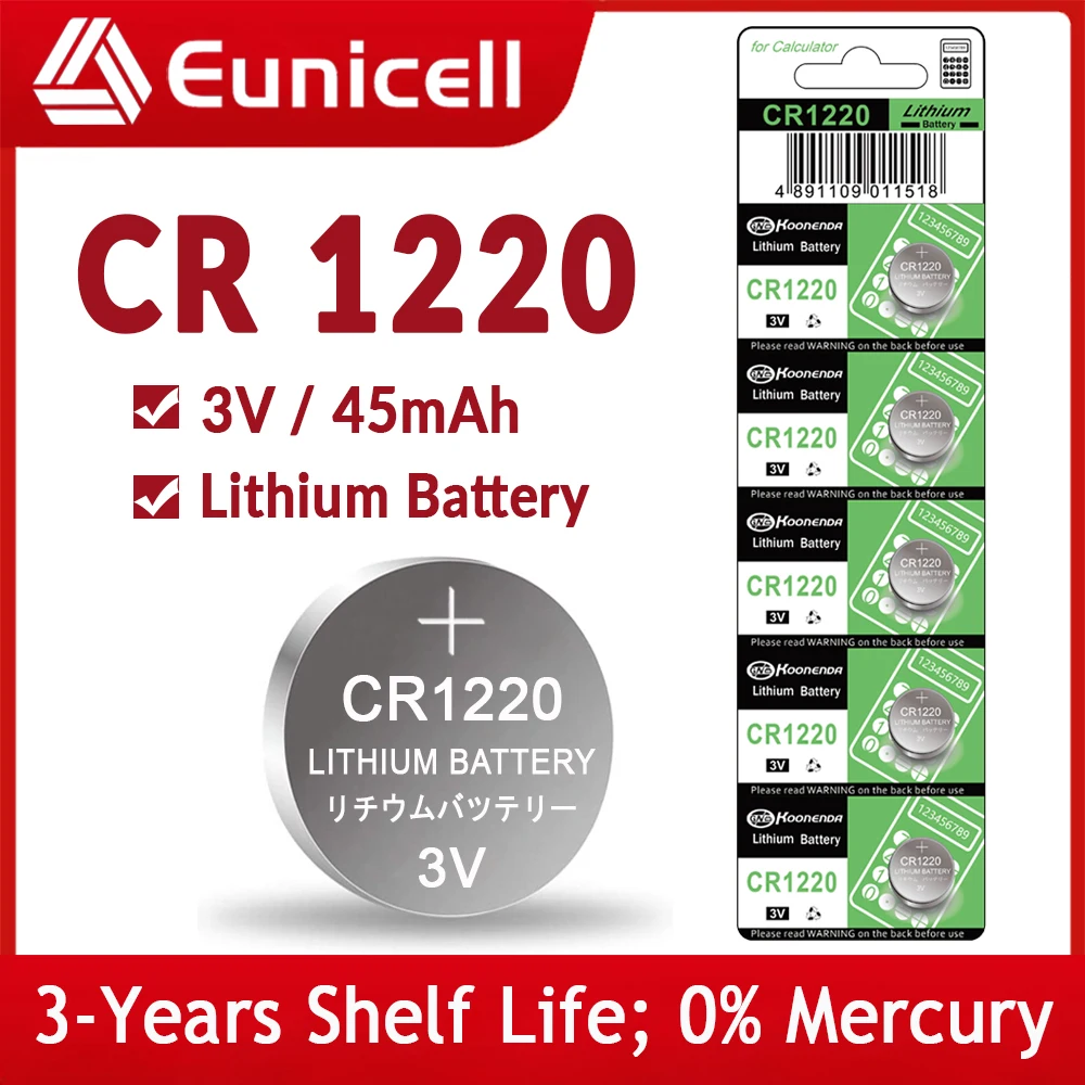 Pila Cr1220 1220 3v Bateria Boton Dl1220 5012lc X Unidad