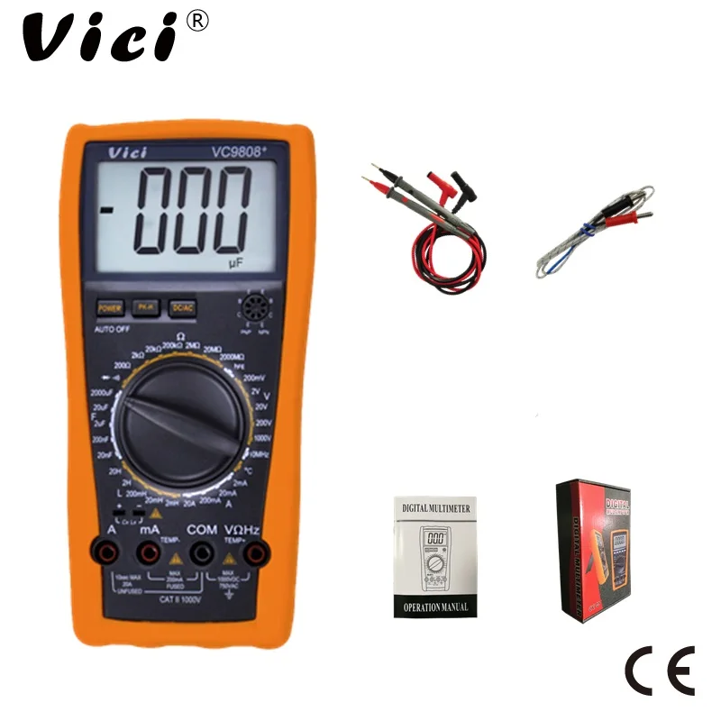 VICIVC9808DigitalMultimeterSmartAutoRange1000V20AOhmHz