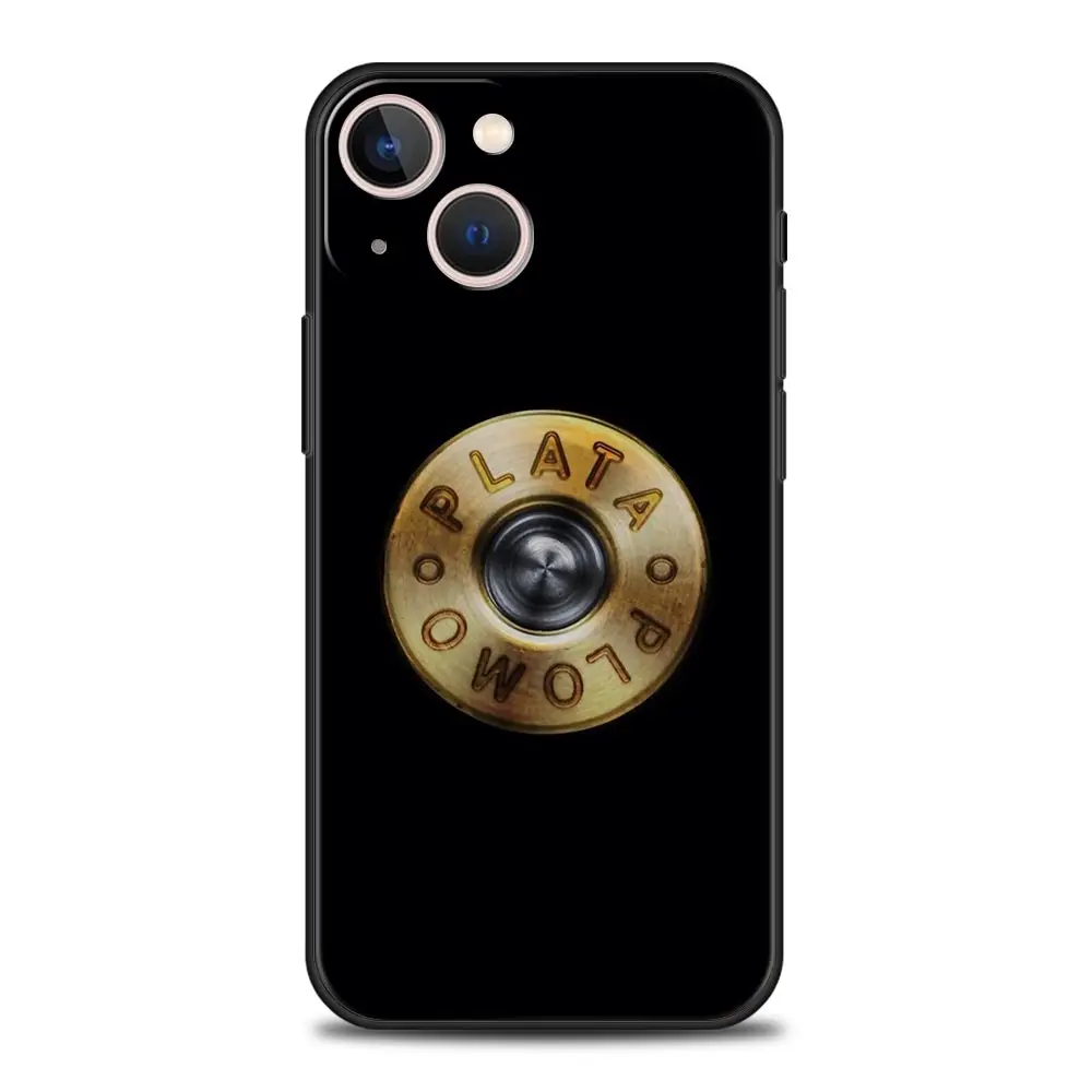 Luxurious Black Silicone Phone Case Inspired by Narcos TV Series Featuring Pablo Escobar Design