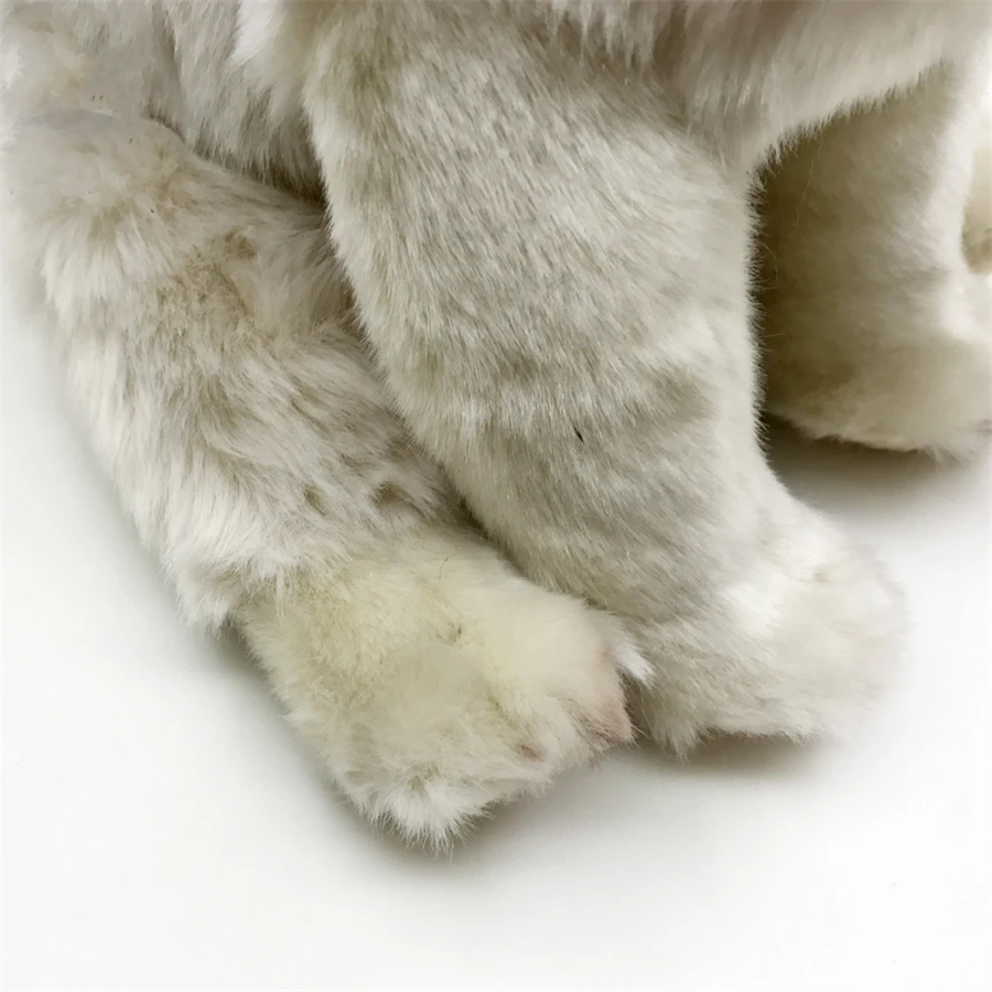 Coyote High Fidelity Anime Cute Gray Wolf Plushie Dog Plush Toys Lifelike Animals Simulation Stuffed Doll Kawai Toy Gifts Kids 6