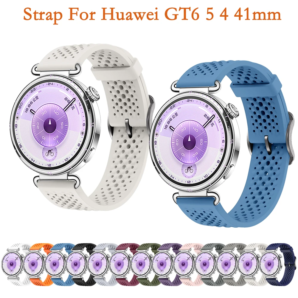 Breathable Silicone Sport Strap - Universal Smart Watch Band
