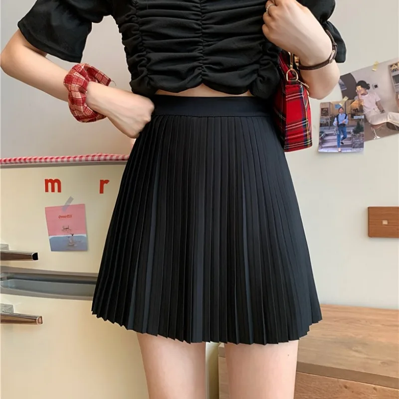 Design Sense Niche Pleated Skirt Summer Clothing 2022 New Women's Preppy Style High Waist