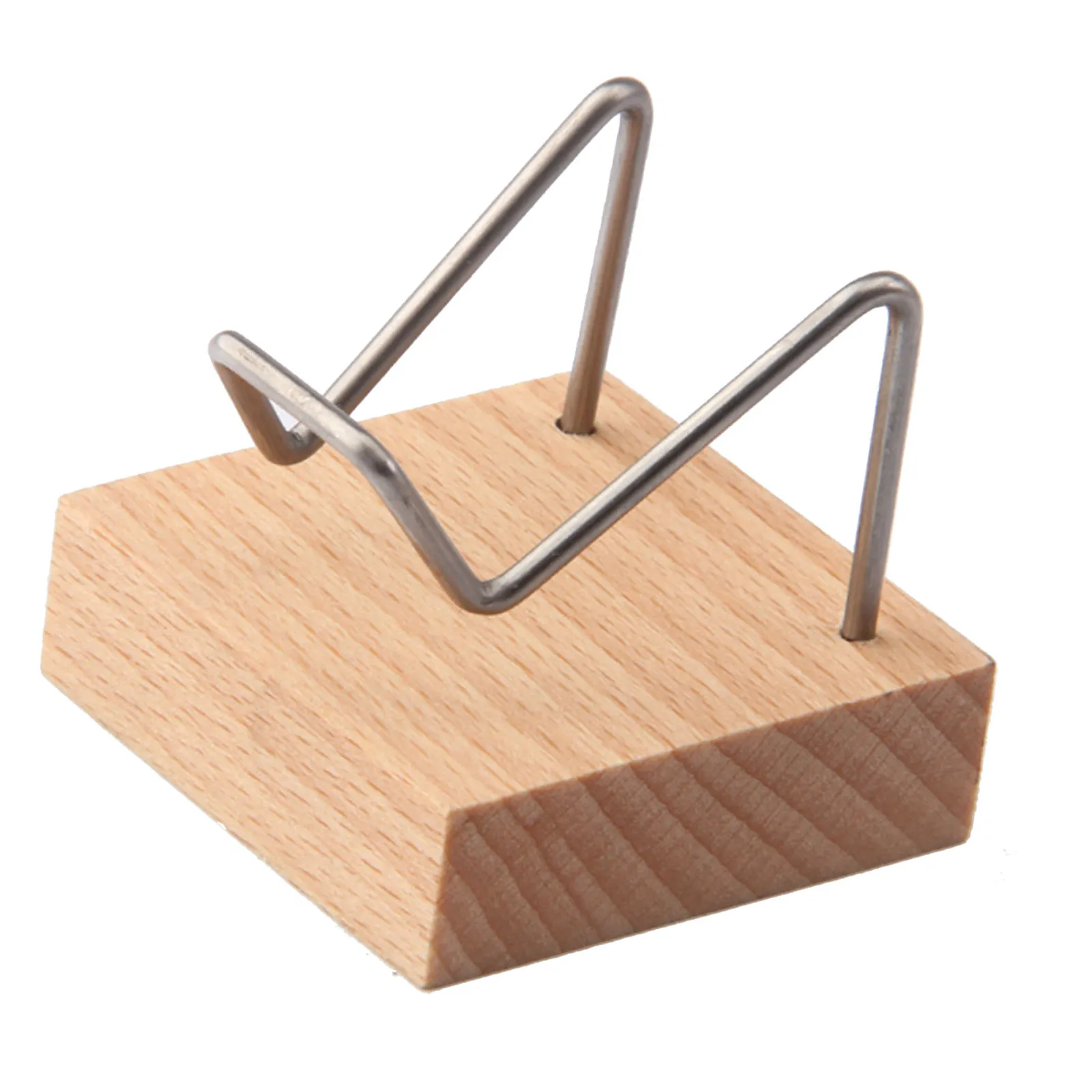 Wood & Brass Mineral Display Stand - Small Holder For Fossils, Gemstones, Crystals, & Seashells