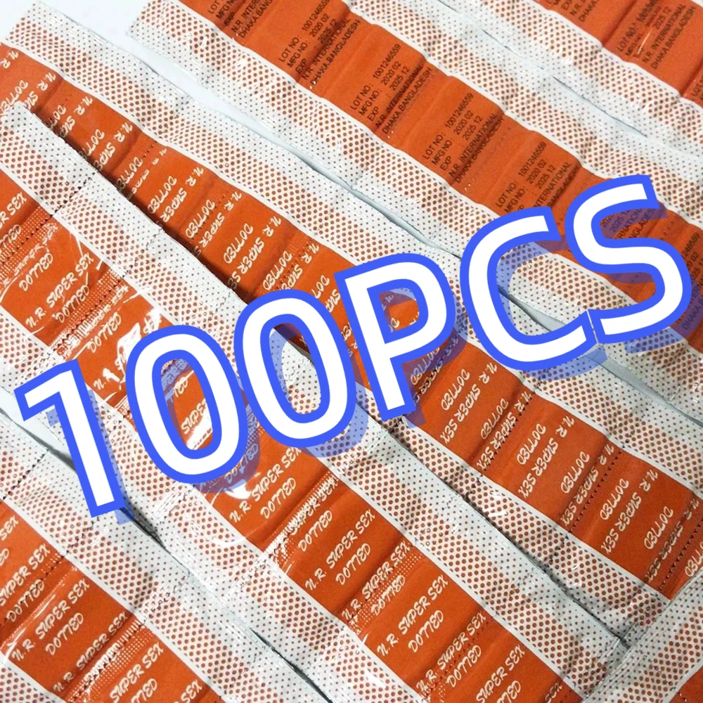 Condoms in Bulk Sex Toys Random Package Thin Dotted Lubricated Sex Accessories 100PCS Erotic Men Penis Sleeves Stockpile Sexshop