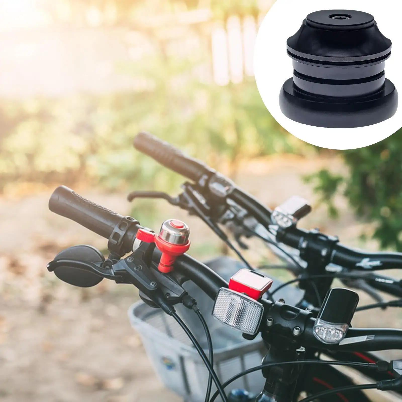 Bicycle Headset Easy Installation 44mm, Aluminum Alloy, Replacement, Mountain Bike Headset, Cycling Accessories, Outdoor Sports