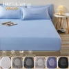 Bed Flat Sheet for Double Bed Plain Solid Color Top Sheets Single/Queen/King Flat Bedsheets Soft Home Bed Linen Sheets 90x200cm 3