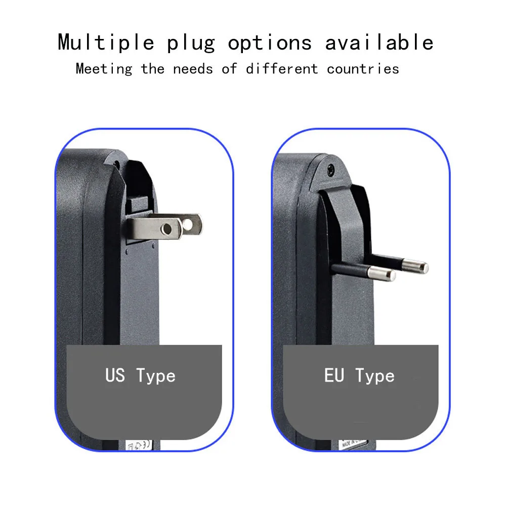 EU/US 18650 Liion Battery Charger li-ion Batteries Charging EU US Plug 3.7V Mini Baterie Chargers Support