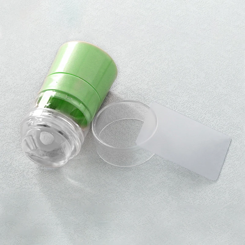 1세트 회전식 네일 아트 스탬프 플레이트 다양한 패턴 사이즈 실리콘 손가락 프린팅 프렌치 네일 씰 스탬퍼 스크래퍼 부품