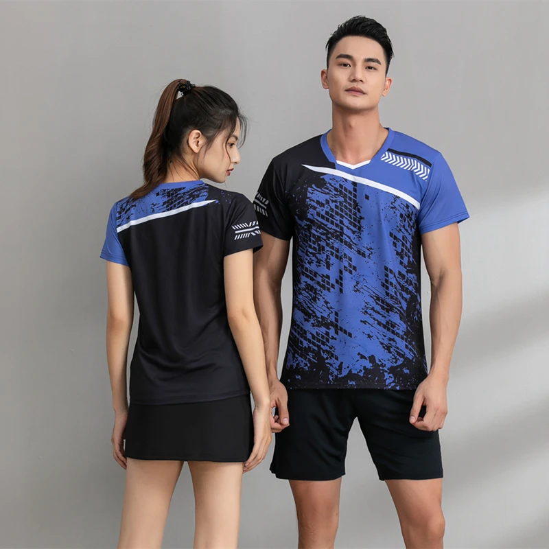 Short Sleeve T Shirt Long Sleeve T Shirt Sports Clothes Tennis Shirt Women & Men Badminton Uniform Table Tennis T-shirt Shorts Skorts Print Training Suit Ping Pong Tops Skirts