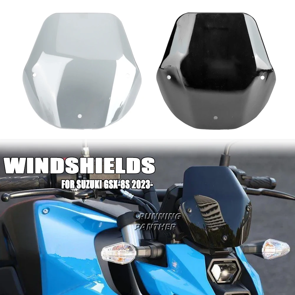

GSX8S Motorcycle Accessories Front Windshields Wind Screen Visor Deflector Black For Suzuki GSX-8S gsx-8s 2023 2024